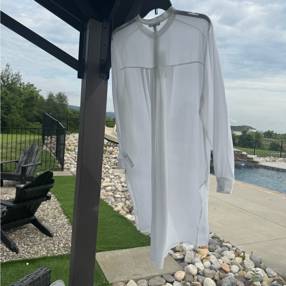 Eileen Fisher White Tunic Top